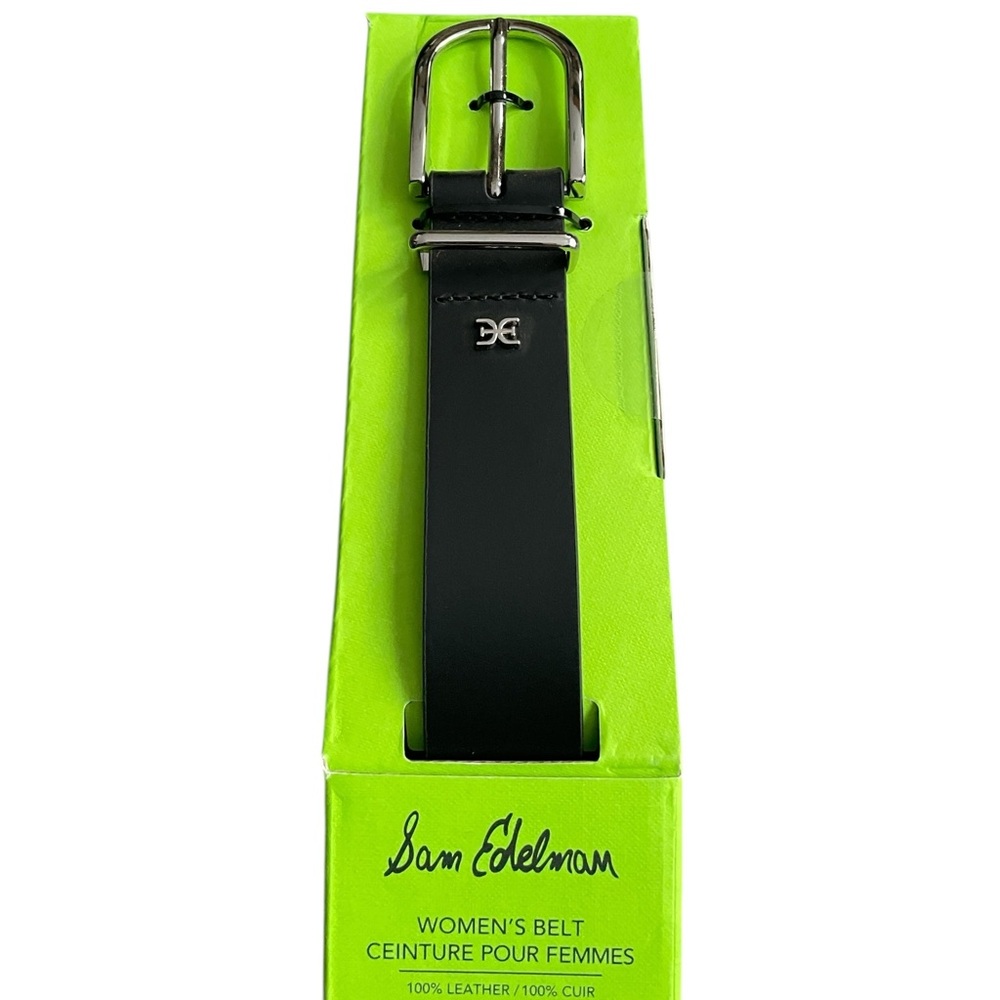 Sam Edelman Black Leather Women's Belt